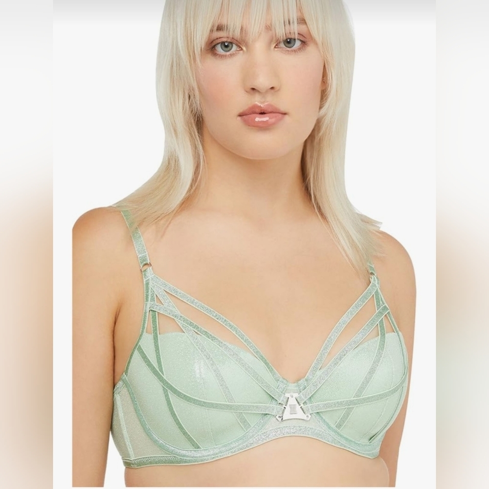 Fenty X Savage Mint Green Strappy Bra